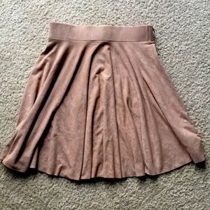 One Rad Girl Suede Circle Skirt DressThePopulation